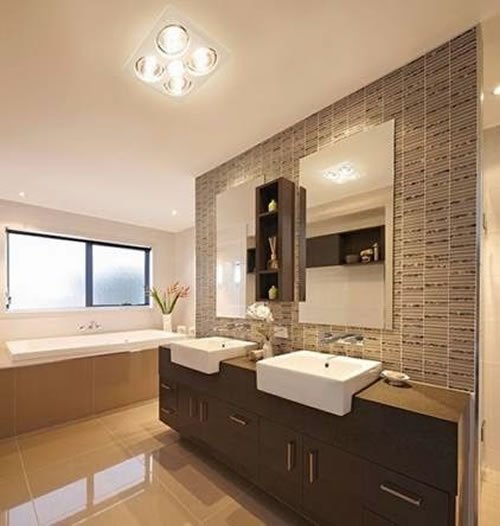 Đèn sưởi nhà tắm âm trần và treo tường có gì khác nhau?