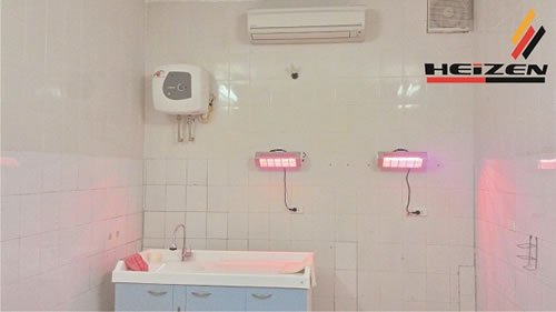 Lắp đặt đèn sưởi nhà tắm an toàn cho bé