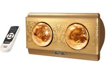 Đèn sưởi nhà tắm Heizen 2 bóng HE2BR có điều khiển